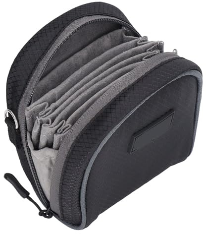 Dpofirs Bolsa de Filtro de Lente de 8 Bolsillos para hasta 95 Mm, Bolsa de Filtro de Lente de Transporte de Viaje, Caja de Filtro a Prueba de Polvo E Impermeable con Correa para el Hombro