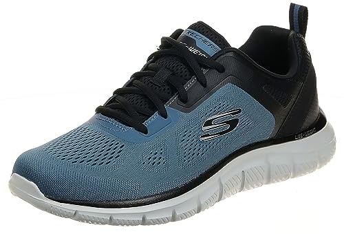 Skechers Men's Track Broader Trainer, Blue, 12 UK