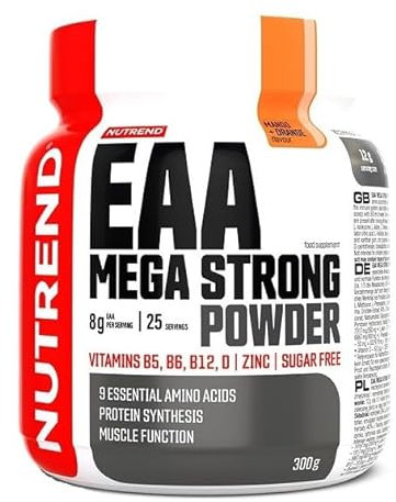 EAA Mega Strong Powder, Mango + Naranja - 300g