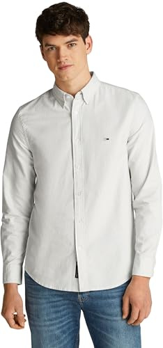 Tommy Jeans TJM Slim Stripe Oxford Shirt Ext Dm0dm20668 Camisa, Blue (Sweet Blue Stripe), XL para Hombre