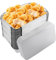 Oungy 100Pcs Aluminium Foil Trays with Lids, 21x14x4.5cm Medium Tin Foil Trays, 800ml Foil Takeaway Food Containers with Lids, Foil Containers Foil Food Containers for Oven, Baking, Roasting