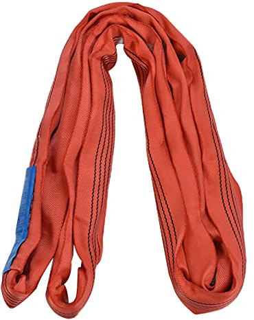 Cinghie di Sollevamento per Paranco, Imbracatura di Sollevamento Rotonda Rossa 5T con Cinghia Larga 75 Mm per Scenari di Sollevamento su, Macchinari e Porti (#3)