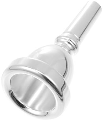 SHOWERORO 1 Stk Tuba mouthpiece Tuba replacement Hotel band accessory Tuba accessory Tuba part Trompetenzubehör Mellophon Althorn Tuba-Zubehör Tubastimme aus Messing Kupfer Silver