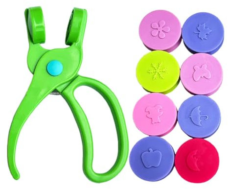 Papierprägemaschine, Prägewerkzeug für Kinder | 8X Logo-Prägestempel - Logo-Prägestempel, kreatives Prägegerät, handgehaltener Papierprägestempel für Scrapbooking-Papier