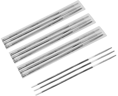 OUKENS Chainsaw Files, 12 Pack 7/32 Inch(5.5mm) Circular Chainsaw Chain Sharpener, File Woodworking Chain Saw File