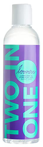 Loovara 2 en 1 - Aceite Masajes Sexuales y Gel Lubricante Sexual Estimulador - Ideal Parejas - 250 ml - Sin Fragancia - Aceite Masajes Corporales - Dermatológicamente Testeado