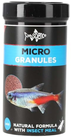 FishScience Tropical Micro Granules 140g | Catfish & Tropical Fish Food