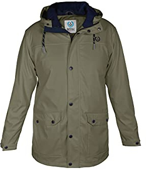 MADSea Herren Regenjacke Friesennerz 63093 Oliv, Farbe:oliv, Größe:XL