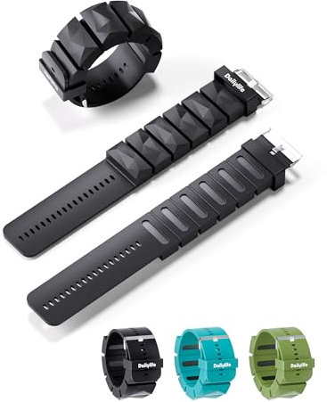 DAILYLIFE Adjustable Ankle Weights Wrist Weights Set (2.2 lbs Pair) Comfortable Silicone Hand Leg Weight Straps, Incremental Leg Arm Weights for Women Men Fitness Pilates Walking Swimming, Black