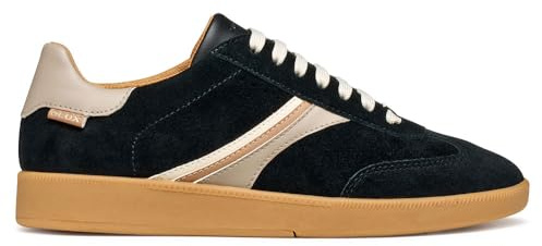 Geox Damen D MELEDA Sneaker, Black, 39 EU