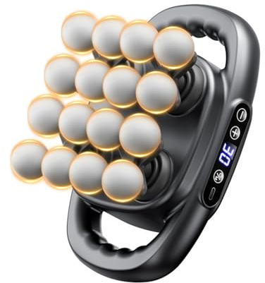 HIHOBDAY 16 Head Massage Gun Mini Deep Tissue,Portable Muscle Percussion Massager with 3 Modes & 30 Intensities Handheld Back Massagers for Full Body Pain Relief,Valentines Gifts for Women Men