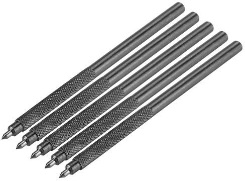 Pointes à Tracer, 5pcs Stylo Scribe en Alliage avec Pointe en Carbure pour Plaque en Céramique/Métal/Verre, Outil Scriber