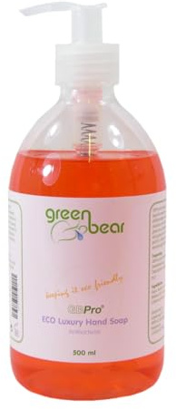 GBPro Eco Antibacterial Biodegradable Liquid Luxury Hand Wash Soap Refill, Moisturising, Floral Scent, Gentle for Sensitive Skin, Concentrated - 500ml hand Pump bottle
