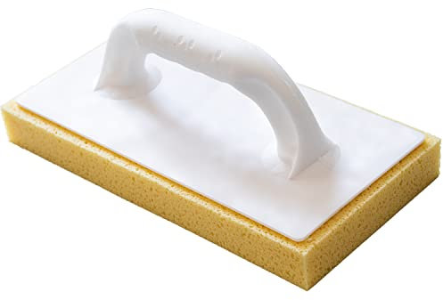 Kronen Hansa Reibfix Planche de lavage pour carrelage avec revêtement en éponge hydroéponge pour laver les carreaux (éponge pour carrelage, planche de nettoyage, grillée, poignée fermée, 140 x 280