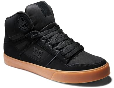 DC Shoes Pure High-Top - Leather High-Top Shoes for Men - Leather High-Top Shoes - Men - Black
