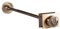 Carron Luxury Thistle Radiator Wall Stay 200mm (Antique Brass)