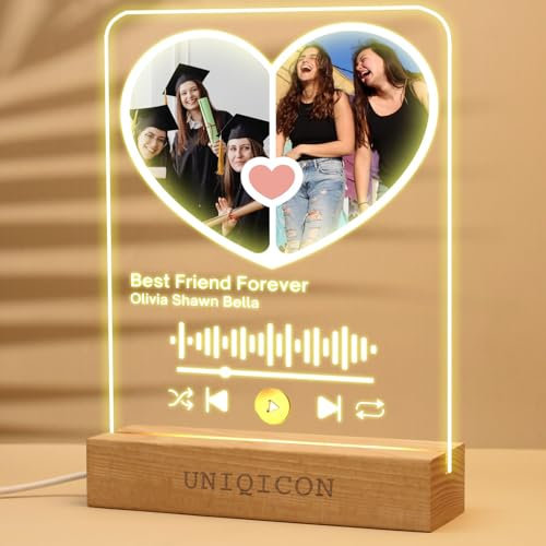 uniqicon Bilderrahmen Für Mehrere Bilder,Personalisiertes Acryl Fotorahmen,Romantik Zimmer Deko Bilderrahmen Für Fotos In 10X15,13X18,20X30,Geschenke Für Frauen