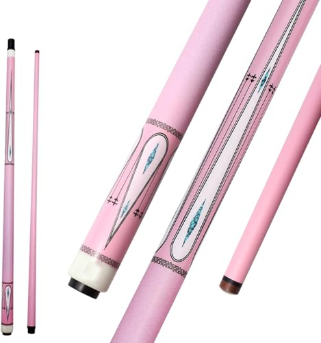T700 Women's Pink Carbon Fiber Pool Cue - 12.9mm Head, 1/2 Joint, Professional Billiard & Snooker Cue for Beginners, Advanced Players, 2-Piece Break Cue for Home Entertainment, Pool Rooms