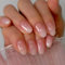 False Nails – 24PCS Press on Nails Short – Almond Pink White Gradient Fake Nails – Oval Short Stick on Nail – Glossy Full Coverage, Includes Tool for Easy Nail Art – Perfect Nail Art for Women