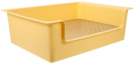 UPKOCH Bac à Litière pour Lapin Et Petits Animaux Filet Pratique Polypropylène Solide Taille Moyenne Usage Intérieur pour Lapins, Cochons D’Inde, Hamsters