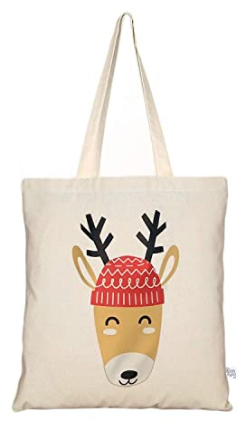 Eco Right Aesthetic Canvas Tote Bag for Women, Cute, Trendy & Reusable Cotton Bags for School, Shopping, Gym, Library and Beach, Perfect for Groceries, Gifts for Teachers