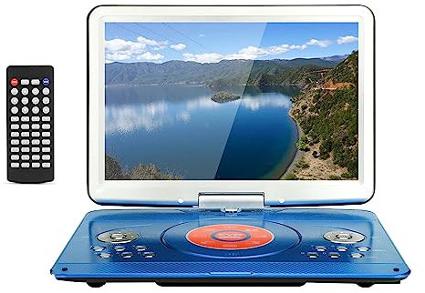 14,1-tums CD-spelare Hemma Bil DVD-spelare Hög bärbar mobil DVD-TV stöder flera uppspelningsformat,B