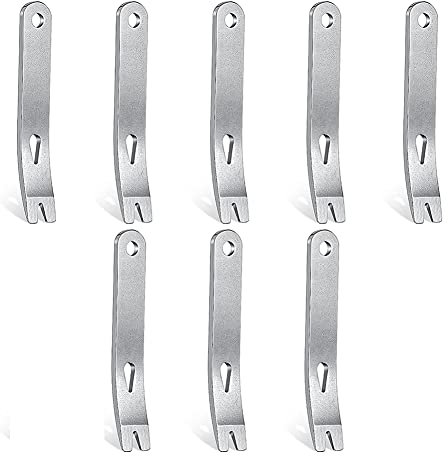 SANSHAN 8 Pezzi Mini Leva di Leva in Acciaio Barra Piatta Multifunzione Piccola Leva di Leva Mini Piede di Porco Set di Strumenti di Apertura di Sopravvivenza