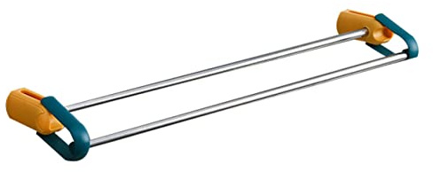 Portasciugamani Doppia Barra in Acciaio Inox per Bagno, senza Fori