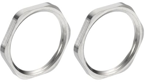 QUARKZMAN 2Pezzi Dado Esagonale per Raccordo a Tubo in Ottone, Dado Esagonale NPT1 Femmina, Ottone Nichelato per Idraulica Fissa, Idropulitrice e Pulitore Sottoscocca