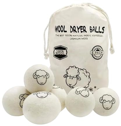 Fonyiunce 16 Pcs Bolas de Secadora, 3cm Bolas de Lana para Secadora, Pelota Secadora Lana Fieltro, Reutilizables, Bolas para Secadora de Ropa, Suavizante Secadora