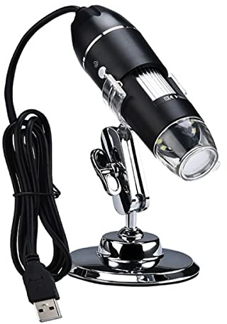 ZTBH 100. 0X HD Mikroskop Tillbehörskit. Digital USB Bärbar Digitalt Mikroskop med 8 Le. DS med parentes Mikroskopglasrutor (Metal Bracket 1)