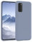 EAZY CASE Premium Silikon Handyhülle kompatibel mit Samsung Galaxy S20, Slimcover mit Kameraschutz und Innenfutter, Silikonhülle, Schutzhülle, Bumper, Handy Case, Hülle, Softcase, Eisblau, Blau