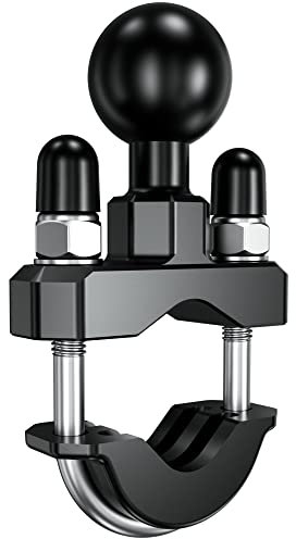 BRCOVAN Lenker U-Bolzen Montagebasis mit 1 Zoll TPU Kugel für Schienendurchmesser 0,5'' bis 1,25'' Kompatibel mit RAM Mounts B Größe 1 Zoll Kugel Doppelsockelarm