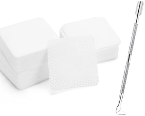 PEXIVOZ Confezione da 200 di dischetti di cotone per unghie, salviette per unghie, dischetti per salviette per unghie e lima per unghie. Rimuovi le unghie in gel rapidamente e facilmente