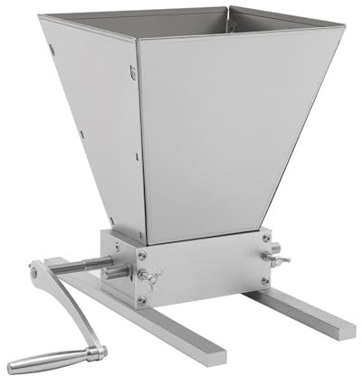 4L Hopper Grinder Grinder, manovella e trapano elettrico grano mulino, grano grano birrificio per la macinazione di orzo, grano, cereali, Non adatto al mais