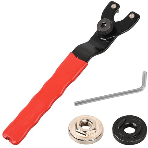 OWLMATE 2 Pezzi Chiavi Regolabili a Rullino Chiave per Smerigliatrice Angolare Regolabile 8-48mm Chiavi Inglesi Multifunzionali con Smerigliatrice Angolare Flangia Esterna