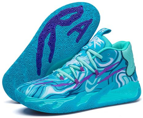 Hixingo Hommes Chaussure de Basketball Jeunes Sneakers Baskets Baskets de Basket-Bal Hautes Chaussures de Sport, Légères et Respirantes pour Mixte Homme Femme Jeunes Garçon