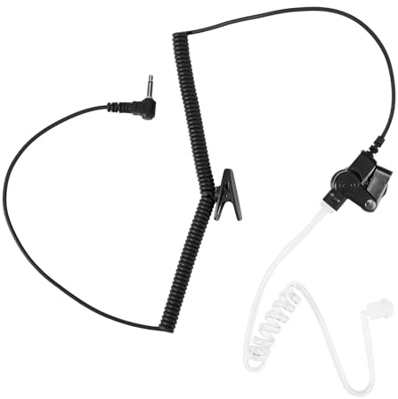 BOXOB Lyssna Endast Hörsnäcka, 3,5mm Akustisk Rör Hörsnäcka Kompatibel med Tvåvägsradio Högtalare Mic Öron för Walkie-Talkie Hörlur för Polisradio