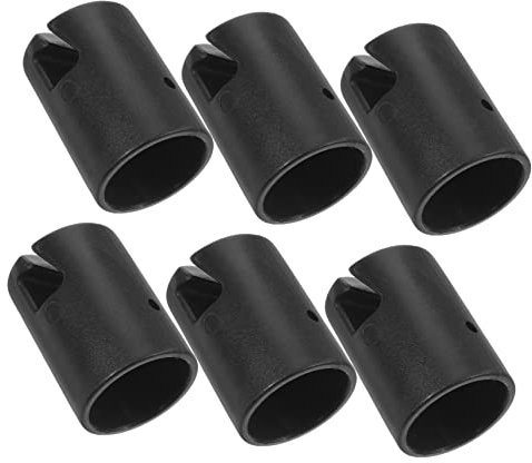 EXAOMBLE 1 Satz Trampolinabdeckung Stangenschutz Für Trampolin Ersatz-trampolinmatte Trampolinregendicht Trampolin-oberabdeckung Mini -Trampolin Trampolinleiter Schrauben Abs Black 6 Stück