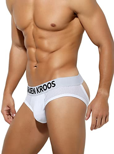 Casey Kevin Jockstrap Homme Coton Slips Sexy sous-vêtements | Ceinture de 4.5 CM de Large String Homme Suspensoir Respirant Athlétique Underwear, Convient pour le Sport et le Quotidien