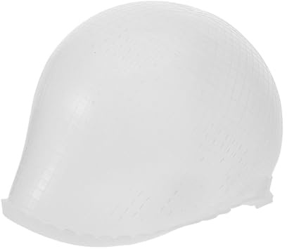 Gatuida Gorra de Silicona Reutilizable y Fácil de Usar para Teñir el Cabello Agujeros para Mechas Gorro Blanco en Salones y Uso Doméstico