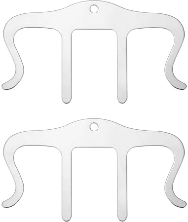 sourcing map Lot de 2 pinces en métal pour livre de musique, support de partition en forme de M pour piano et livre de musique pour jouer en plein air, livre, piano, clavier, guitare, argenté