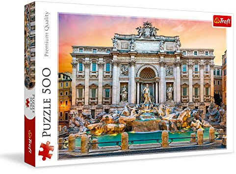 Trel 37292 Fontanna de Trevi, Rome 500 piece Jigsaw Puzzle