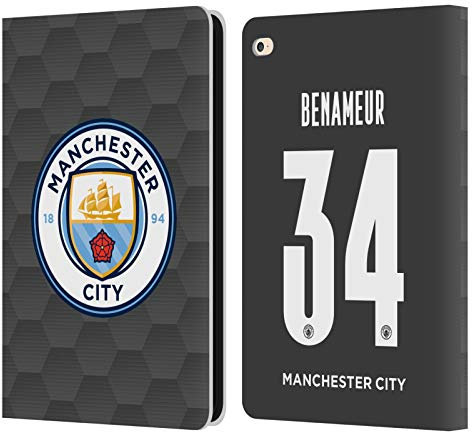 Head Case Designs Offiziell Zugelassen Man City FC Karima Benameur Taieb 2020/21 Frauen Home Kit Gruppe 2 Leder Brieftaschen Handyhülle Hülle Huelle kompatibel mit Apple iPad Air 2 (2014)