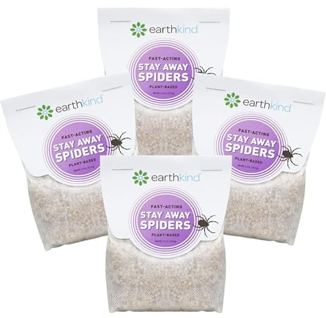 Stay Away Spiders Deterrent Pouches - Indoor Spider Deterrent for Attic, Crawl Space, Window Sill & More - with Plant-Based Ingredients & Essential Oils - 4-Pack