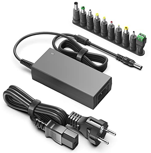 HKY 24V Cargador Universal AC Adaptador para 24V 2.7A 2A 1.5A Dispositivos 5050 2835 Tiras LED USB-Hub, Router, LCD Monitor, CCTV, Cricut Maker 3 Máquina de Corte, HP ScanJet G4050 L1957AR con 11 Tips