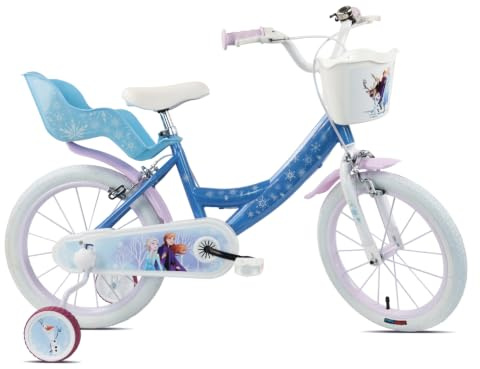TECNOBIKE SHOP - VENDITA ACCESSORI GIOCATTOLI Bicicleta para Niña Bicicleta Denver Albri Frozen - Talla 16 pulgadas