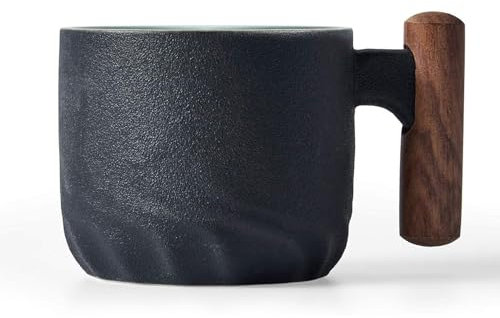 ERBO Tazas de espresso de 70 ml, tazas de espresso premium con asa, mini taza de té, taza de café de cerámica, pequeñas tazas de espresso, café moca, tazas de café para espresso, té, café con leche