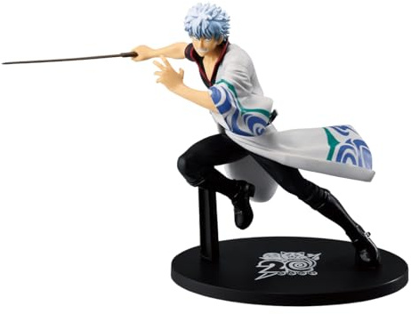 Banpresto Figurine d'action Gintoki Sakata Gintama - Vibration Stars - 20Th Anniversary Voir 17 cm - Multicolore BP29413P - Figurine à Collectionner - Optimal pour Les Fans d'Anime