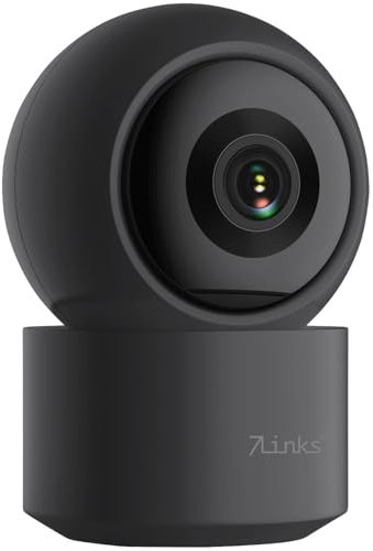 7links WiFi Kamera: 2K-Pan-Tilt-Überwachungskamera mit WLAN, Patrouillen-Funktion, schwarz (360°-WLAN-Überwachungskamera, Überwachung Kamera innen, Überwachungssysteme)